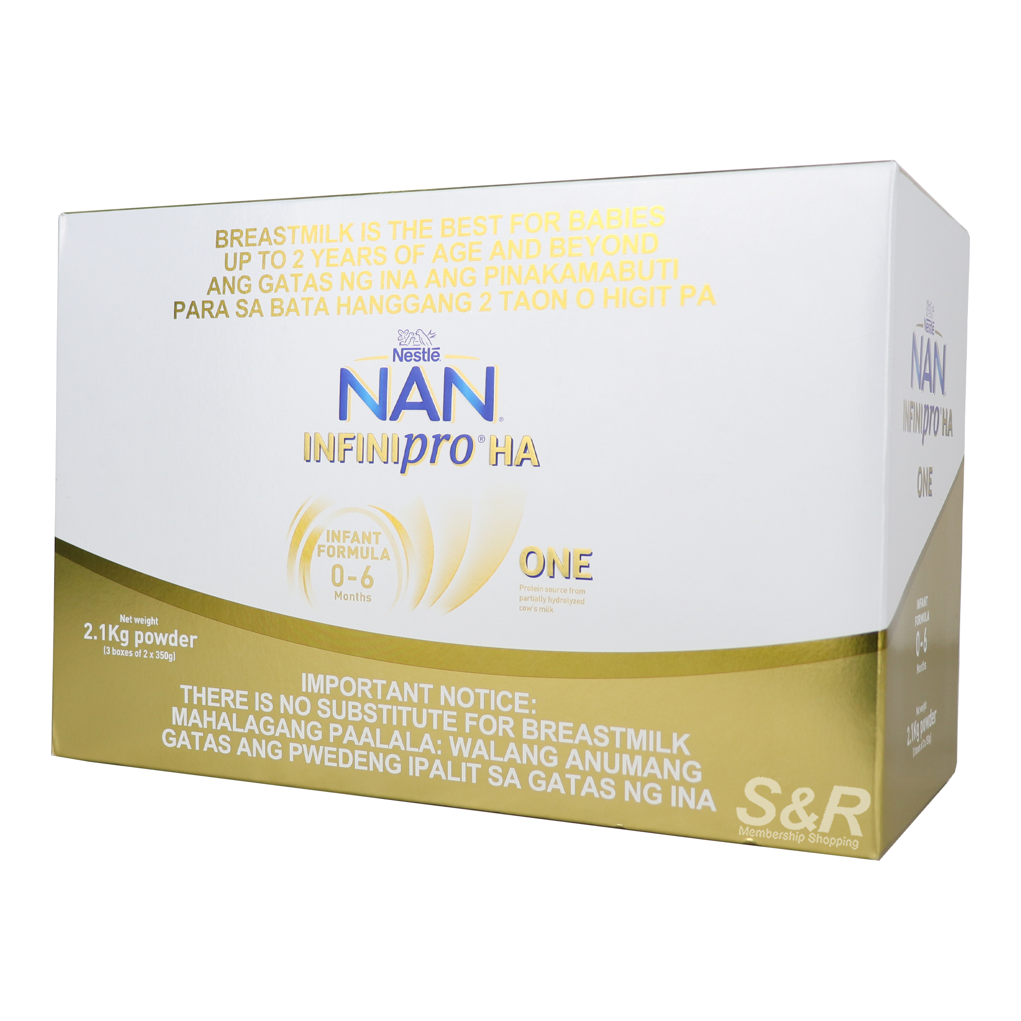 Nestle NAN Infinipro Ha1 0-6 Months Powdered Milk 2.1kg